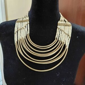 Vintage Historical Shell and Brass Beaded Necklace. In perfect Condition....
